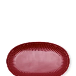 Plätzchenteller Biscuit plate Alice claret red
