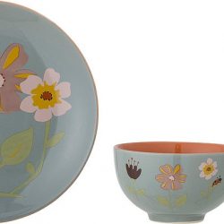 Geschirr-Set Medeow blue, Steingut