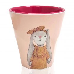 Melamin Becher Hase Hedda pink