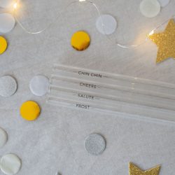 Glastrinkhalm 4er Set Apero