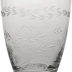 Glas Water with cutting clear