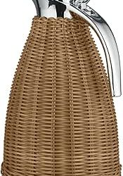 Thermoskanne braun Polyrattangeflecht