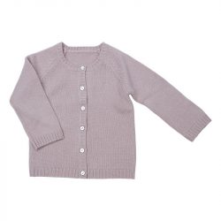 Baby Cardigan pink Cashmere-Merino