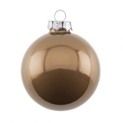 Christbaumkugel 8cm Opal beige