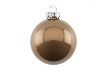 Christbaumkugel 8cm Opal beige