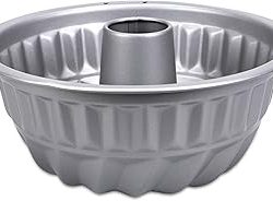 Backform Gugelhupf Metall Silber, Dm23cm/H10,5cm