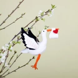 Filzanhänger Storch
