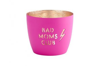 Windlicht Madras Bad moms club neon purple