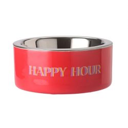 Futternapf S Happy hour neon rot
