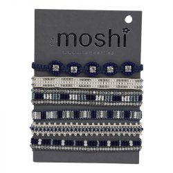 Bracelet Jennie, navy/grey