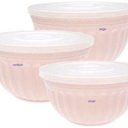 Schale mit Deckel Alice pale pink Medium