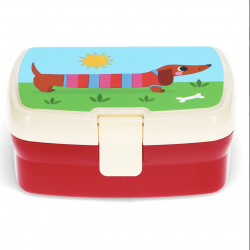 Lunchbox Rex London mit Fach Sausage Dog
