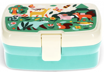 Rex London Lunchbox mit Fach Woodland