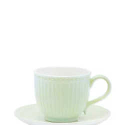 Tasse Cup and saucer Alice pale green