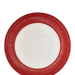 Speiseteller Dinner plate Alice red