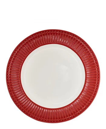 Speiseteller Dinner plate Alice red