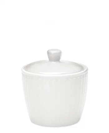 Zuckerdose Sugar pot Alice white