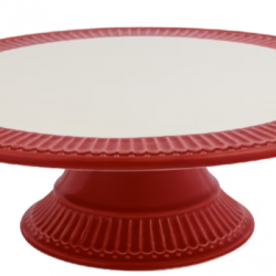 Kuchenplatte Cake plate Alice red