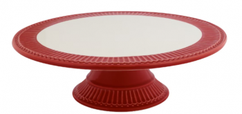 Kuchenplatte Cake plate Alice red