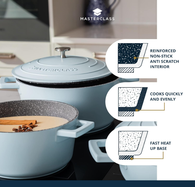 Casserole Schmortopf 4l skyblue – Bild 6
