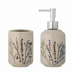 Seifenspender-Set Bea Natur Steingut