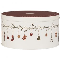 Gebäckdose Christmas rund