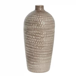 Vase weiß grau Keramik