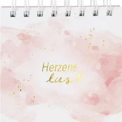 Notizblock mit Bleistift Herzenslust