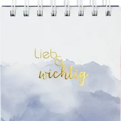 Notizblock mit Bleistift lieb & wichtig