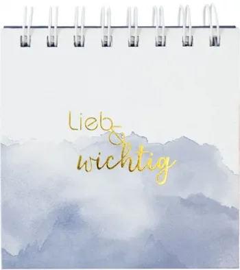 Notizblock mit Bleistift lieb & wichtig
