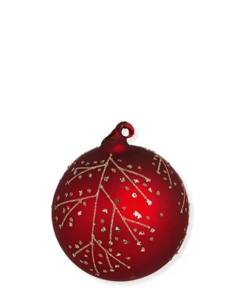 Christbaumkugel Abella red