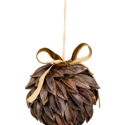 Christbaumkugel Ball Rangoon seed brown medium