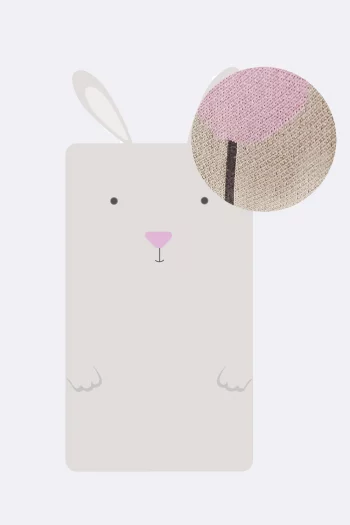 Babydecke knitted rabbit