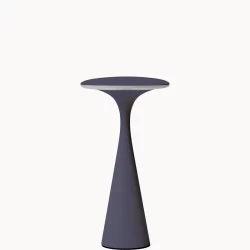 Lampe Ufo Tischlampe dunkelgrau