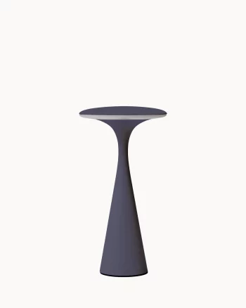 Lampe Ufo Tischlampe dunkelgrau