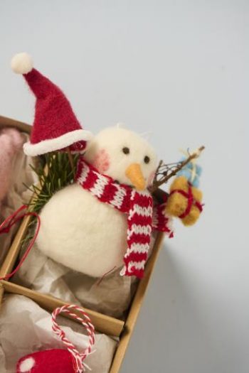 Weihnachtsdekoration Schneemann – Bild 3