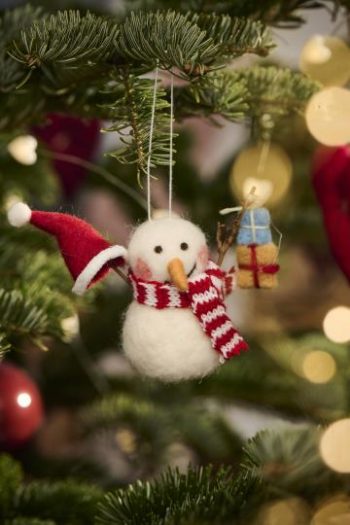 Weihnachtsdekoration Schneemann – Bild 2