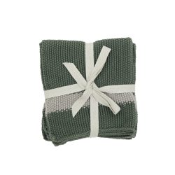 Spüllappen Knitted dish cloth green Set