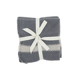 Spüllappen Knitted dish cloth grey Set