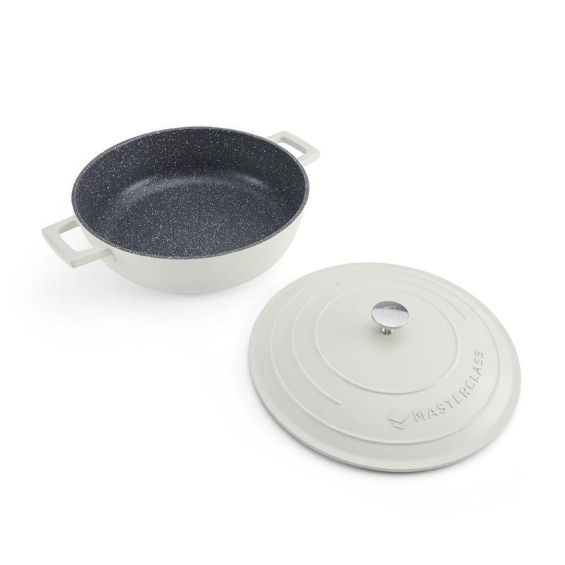 Casserole Seichter Schmortopf 4l cream – Bild 3