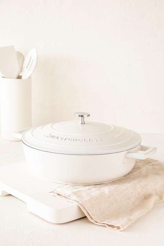 Casserole Seichter Schmortopf 4l cream – Bild 7