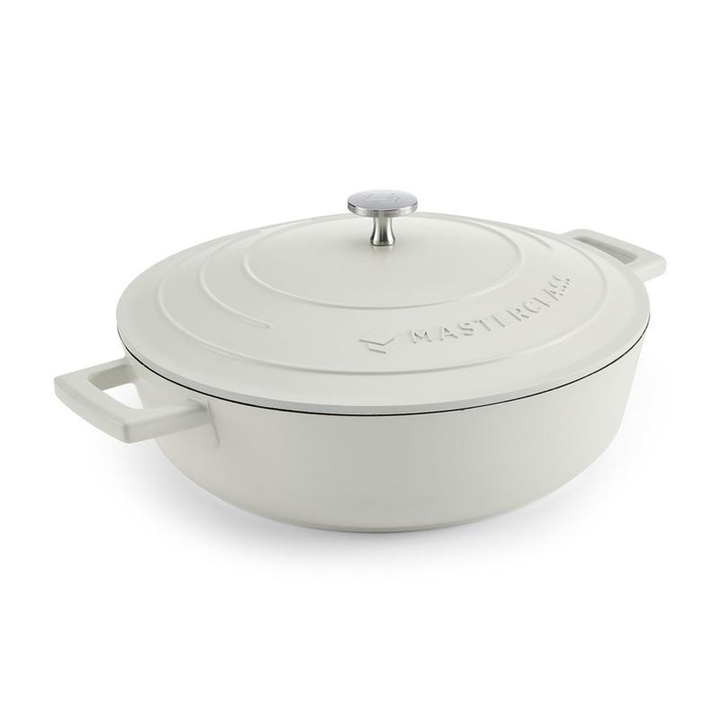 Casserole Seichter Schmortopf 4l cream – Bild 2