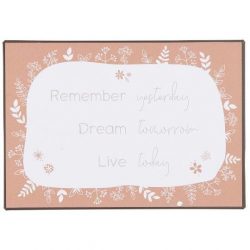 Metallschild Remember yesterday