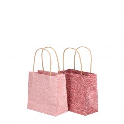 Geschenktüte Dots rot-rose