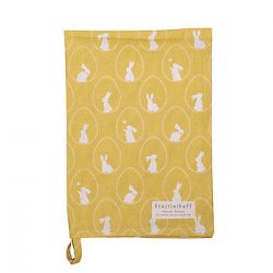Geschirrtuch Allover bunnies dusty yellow