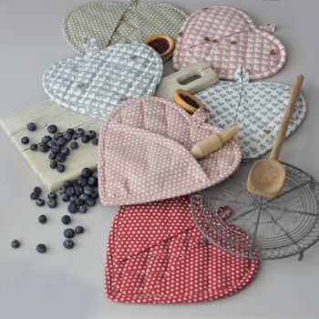 Ofenhandschuh Micro dots dusty rose – Bild 2
