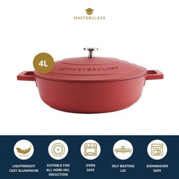 Casserole Seichter Schmortopf 4l red – Bild 4