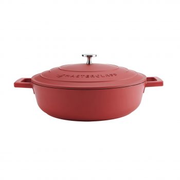 Casserole Seichter Schmortopf 4l red