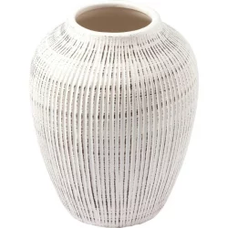 Vase Flute off white medium