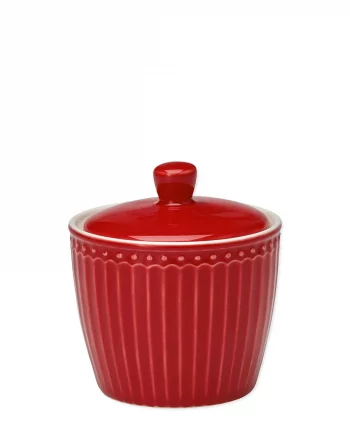 Zuckerdose  Sugar pot Alice red